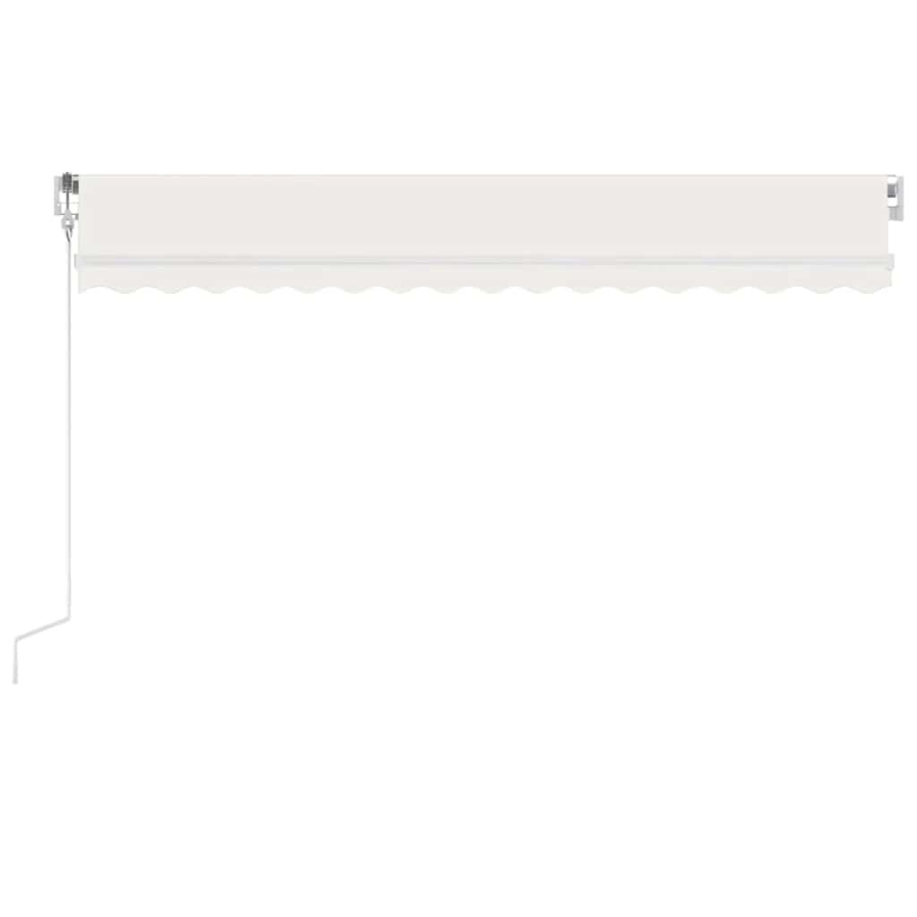 vidaXL Automatycznie zwijana markiza, LED i czujnik wiatru, 400x300 cm