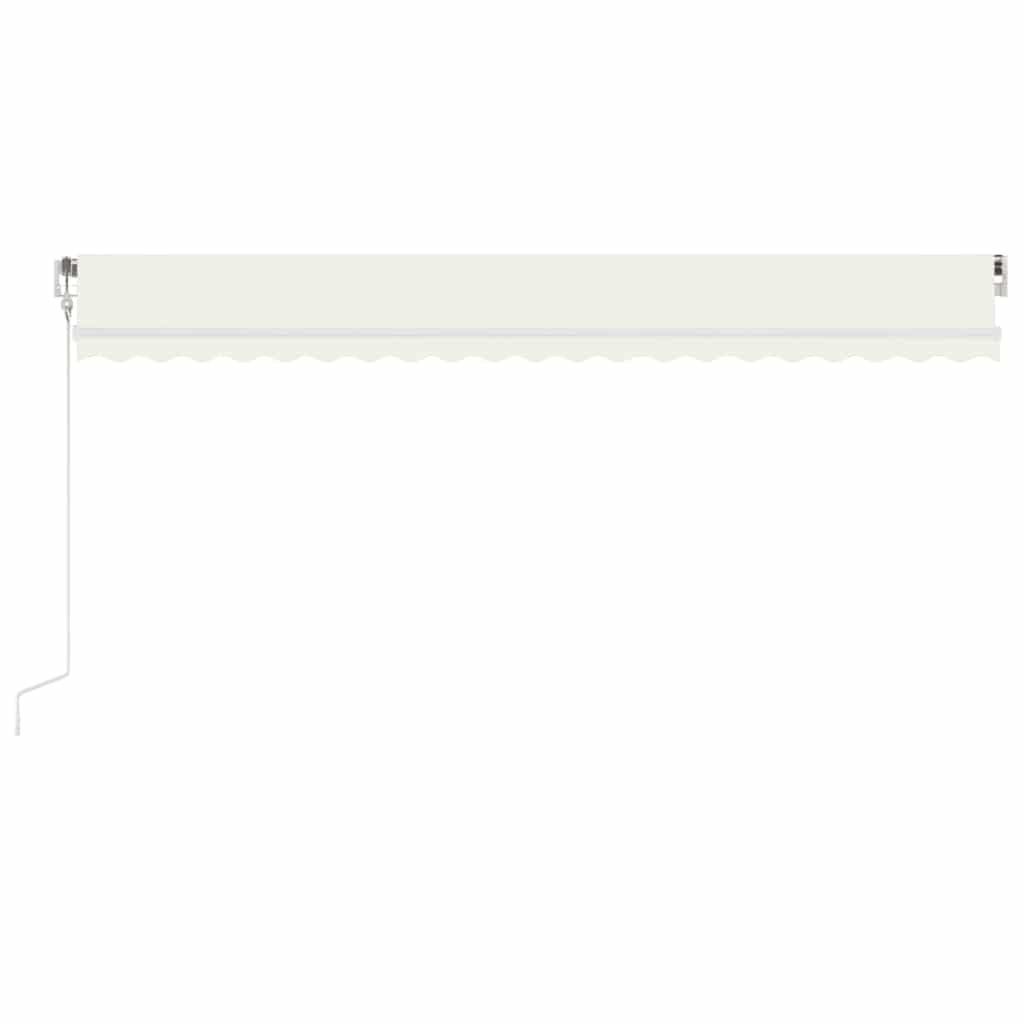 vidaXL Automatycznie zwijana markiza, LED i czujnik wiatru, 500x300 cm