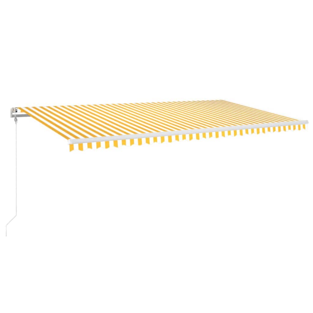 vidaXL Automatycznie zwijana markiza, LED i czujnik wiatru, 600x300 cm
