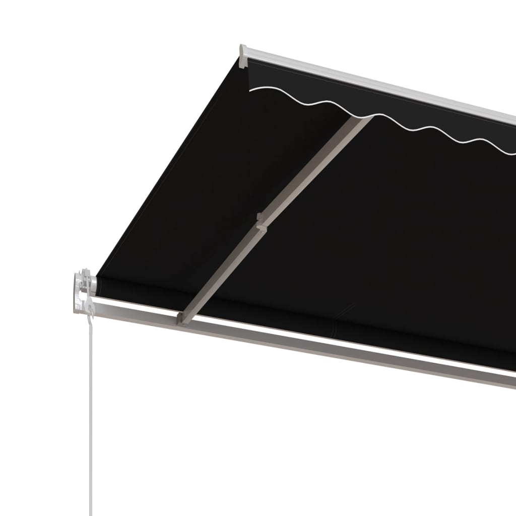 vidaXL Automatycznie zwijana markiza, 400 x 350 cm, antracytowa