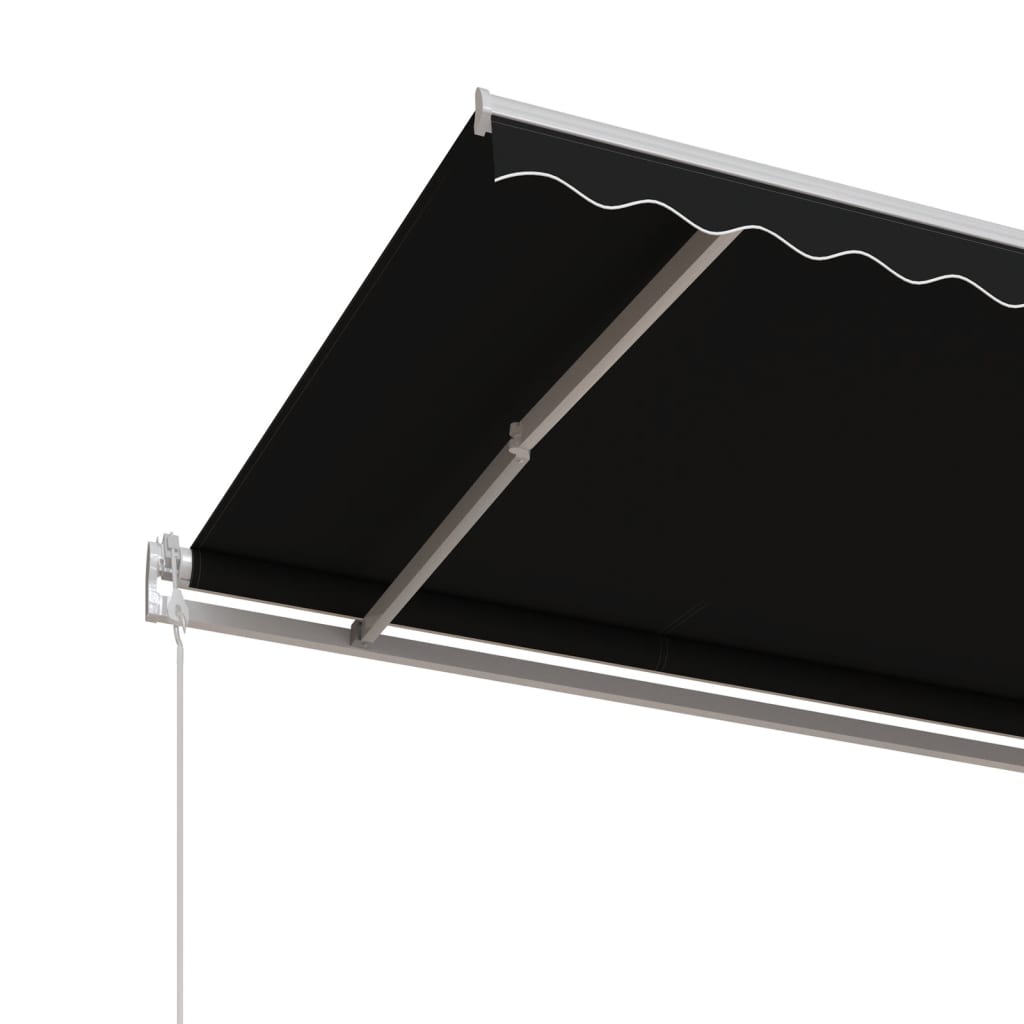 vidaXL Automatycznie zwijana markiza, 450x350 cm, antracytowa
