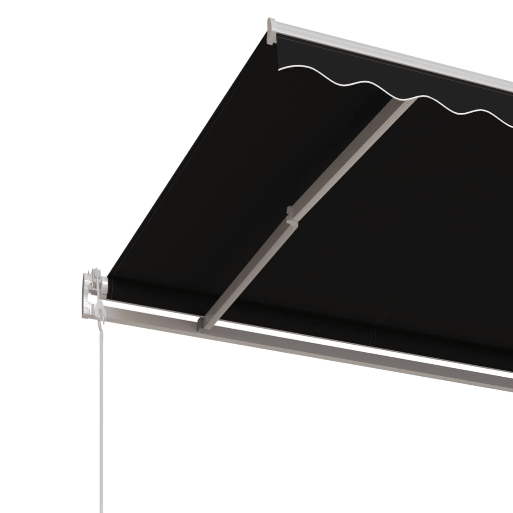 vidaXL Automatycznie zwijana markiza, 500x350 cm, antracytowa