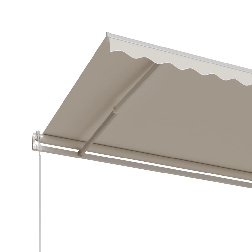 vidaXL Automatycznie zwijana markiza, 600x350 cm, kremowa