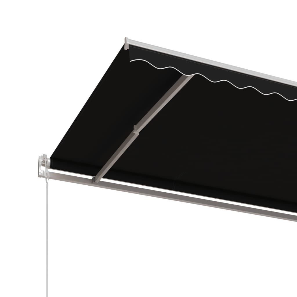 vidaXL Automatycznie zwijana markiza, 600x350 cm, antracytowa