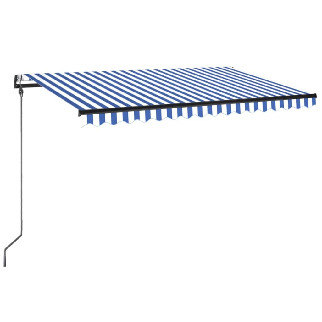 vidaXL Automatycznie zwijana markiza, LED i czujnik wiatru, 300x250 cm