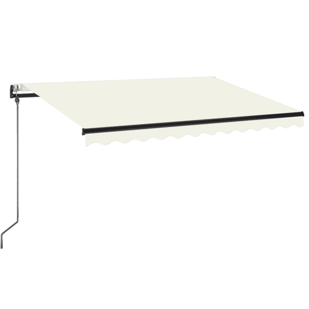 vidaXL Automatycznie zwijana markiza, 350 x 250 cm, kremowa