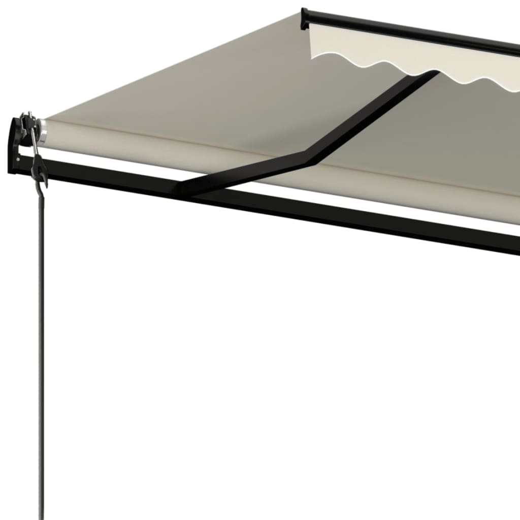 vidaXL Automatycznie zwijana markiza, 450 x 300 cm, kremowa