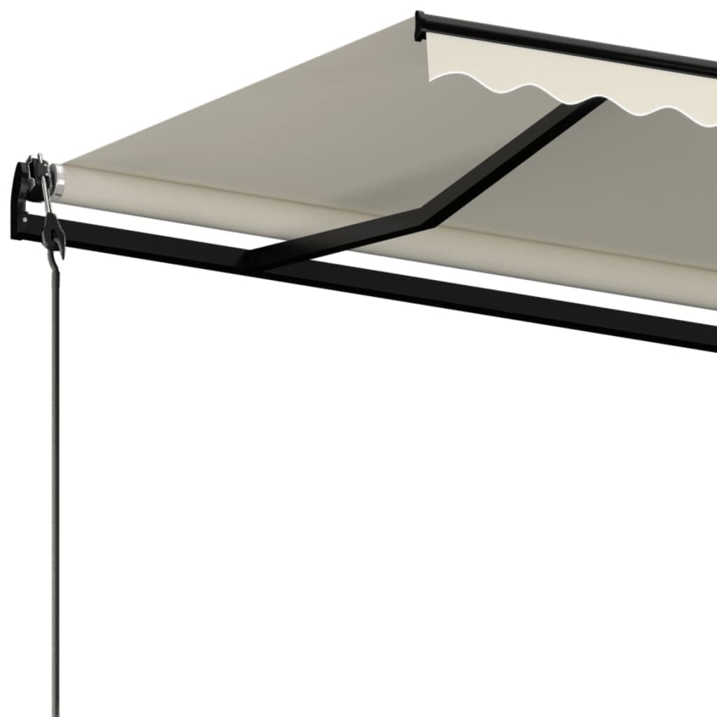 vidaXL Automatycznie zwijana markiza, 500 x 300 cm, kremowa