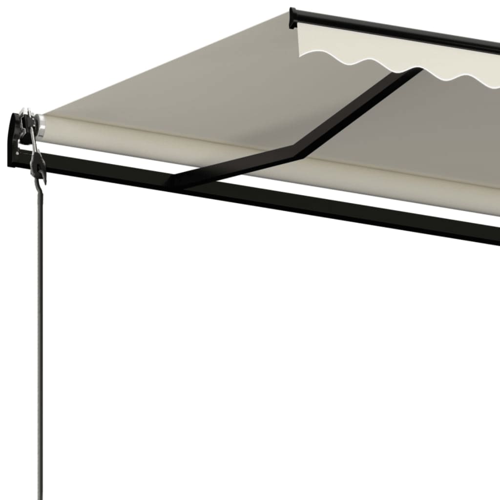 vidaXL Automatycznie zwijana markiza, 400 x 350 cm, kremowa