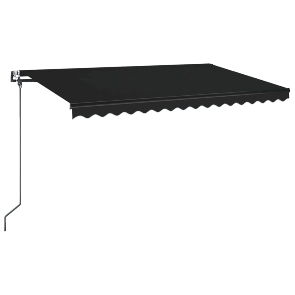 vidaXL Automatycznie zwijana markiza, 400 x 350 cm, antracytowa