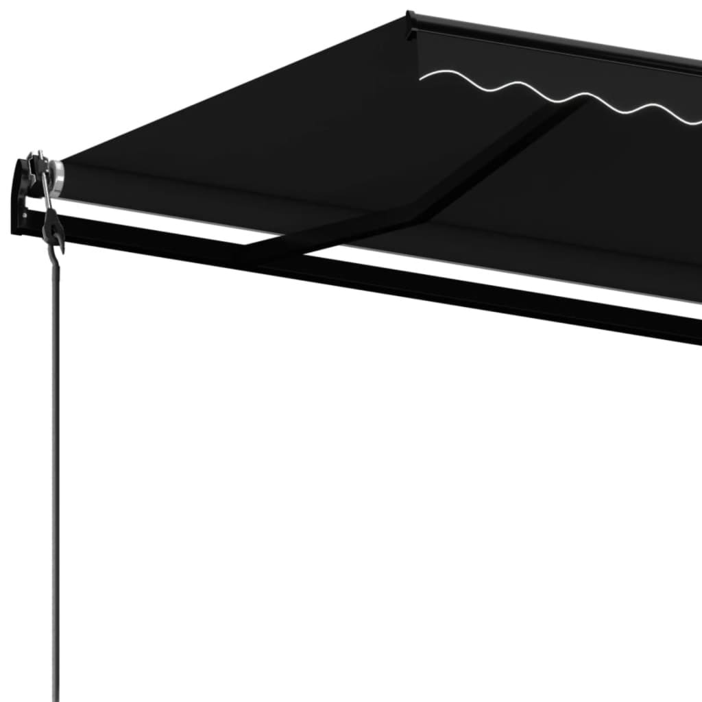 vidaXL Automatycznie zwijana markiza, 400 x 350 cm, antracytowa