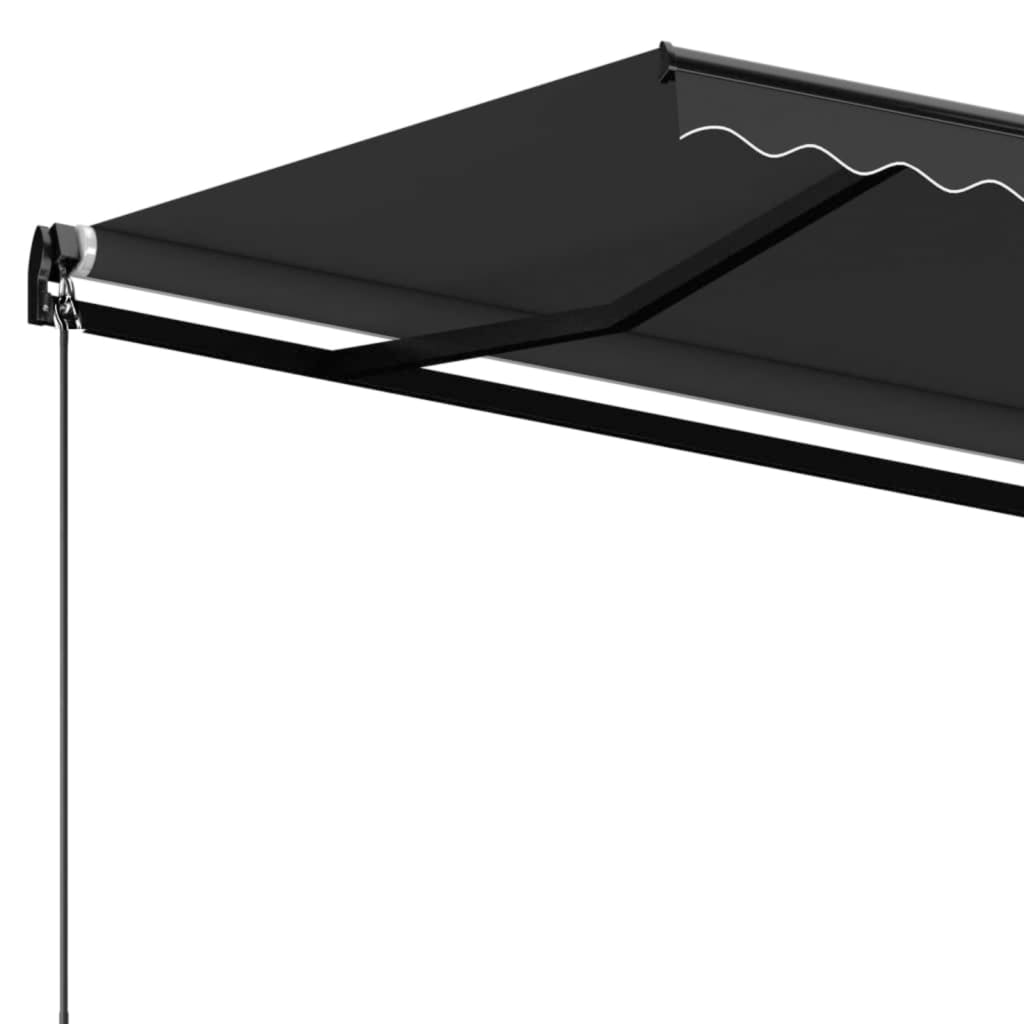 vidaXL Ręcznie zwijana markiza, 500x350 cm, antracytowa