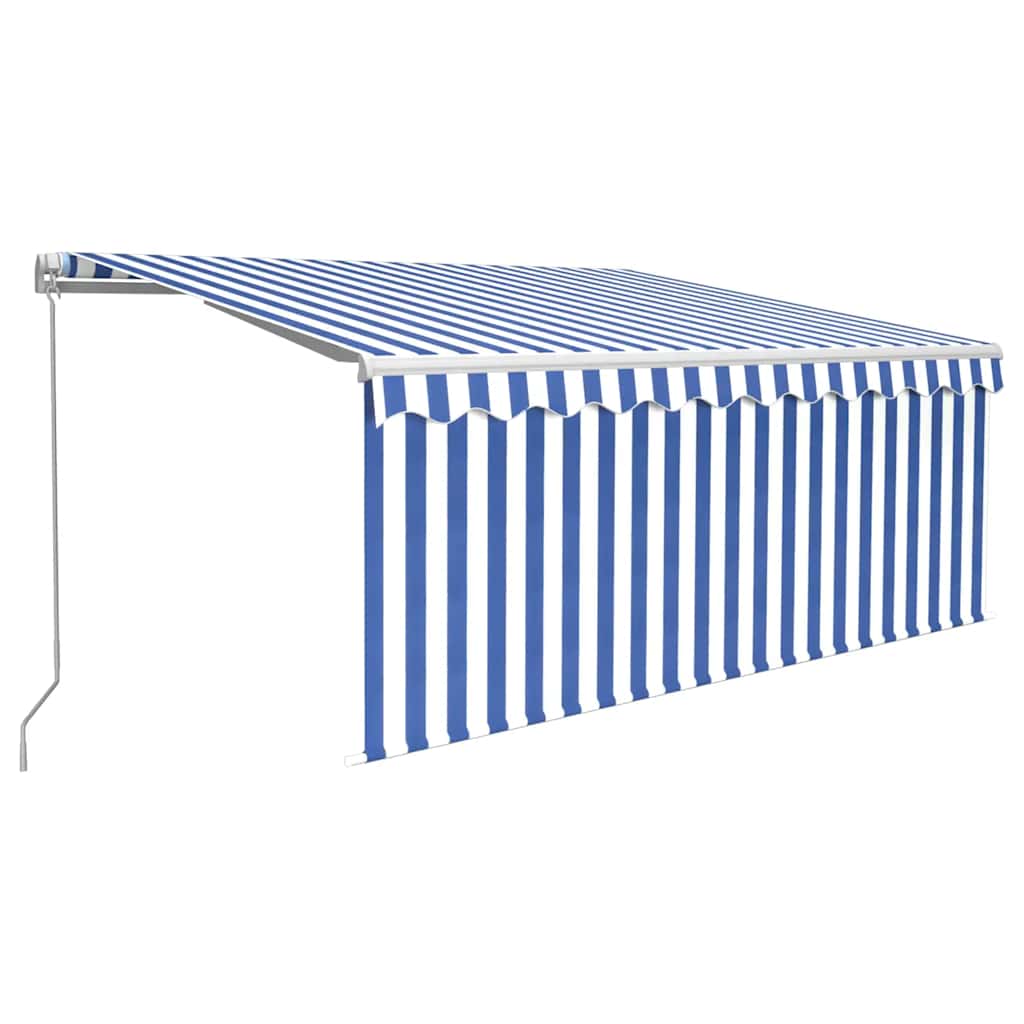 vidaXL Ręcznie zwijana markiza z zasłoną zacieniającą, 3x2,5 m