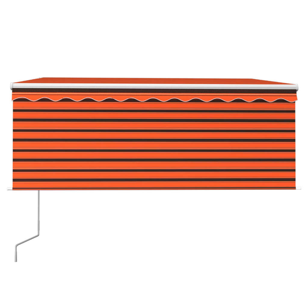 vidaXL Automatyczna markiza z zasłoną, LED i czujnikiem, 3x2,5 cm