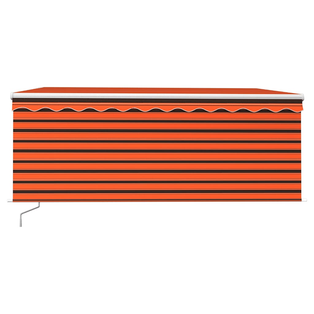 vidaXL Ręcznine zwijana markiza z zasłoną i LED, 3,5x2,5 m