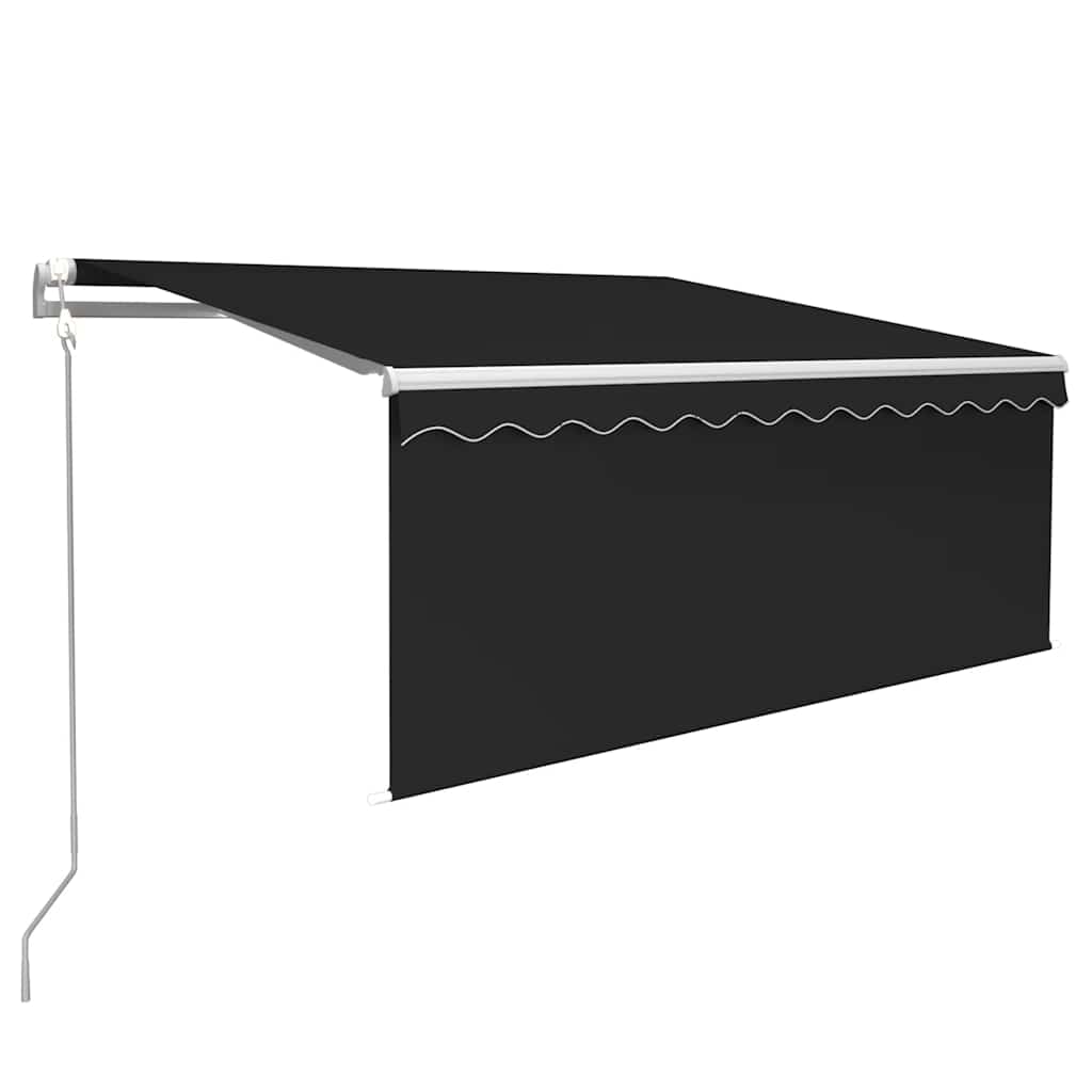 vidaXL Automatyczna markiza z zasłoną, LED i czujnikiem, 3,5x2,5 m