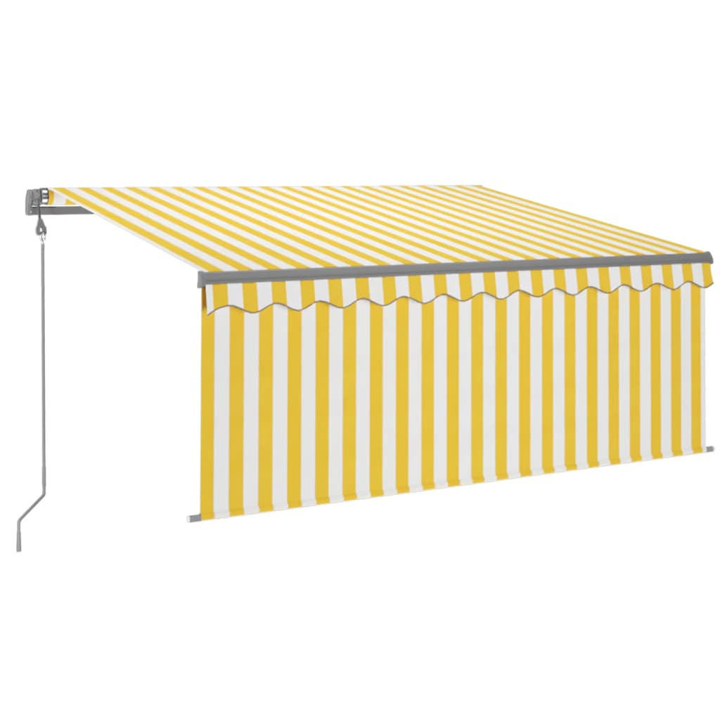 vidaXL Automatyczna markiza z zasłoną, LED i czujnikiem, 3x2,5 m