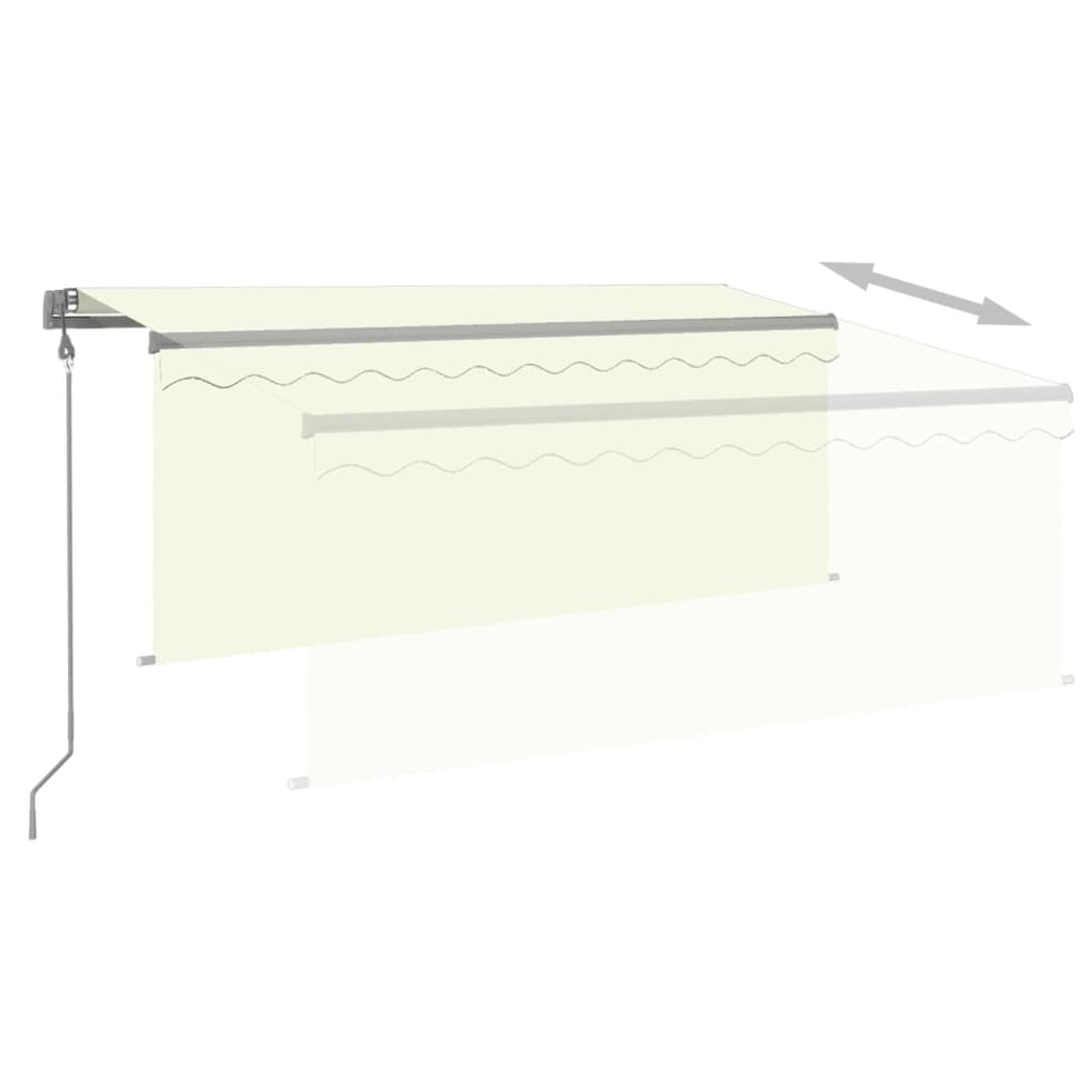 vidaXL Automatyczna markiza z zasłoną, LED i czujnikiem, 3,5x2,5 m