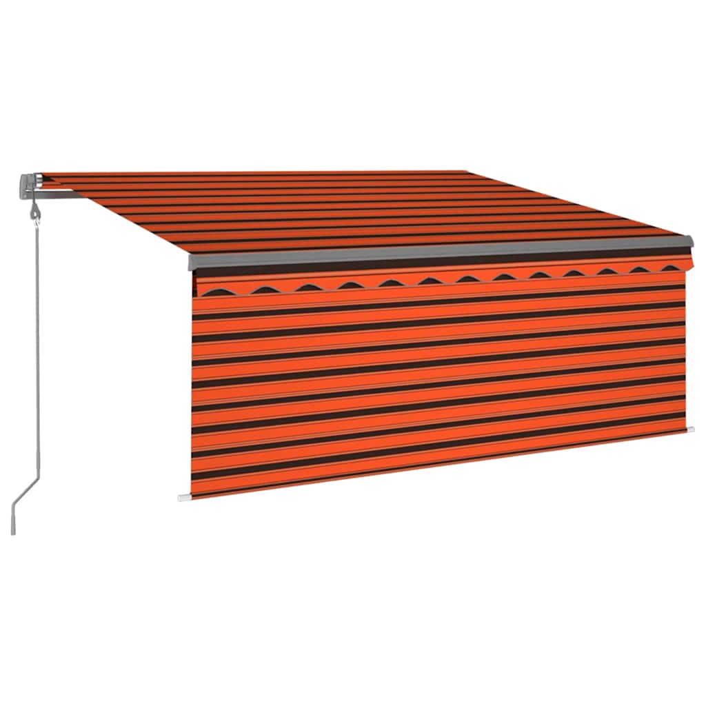vidaXL Automatyczna markiza z zasłoną, LED i czujnikiem, 3x2,5 m