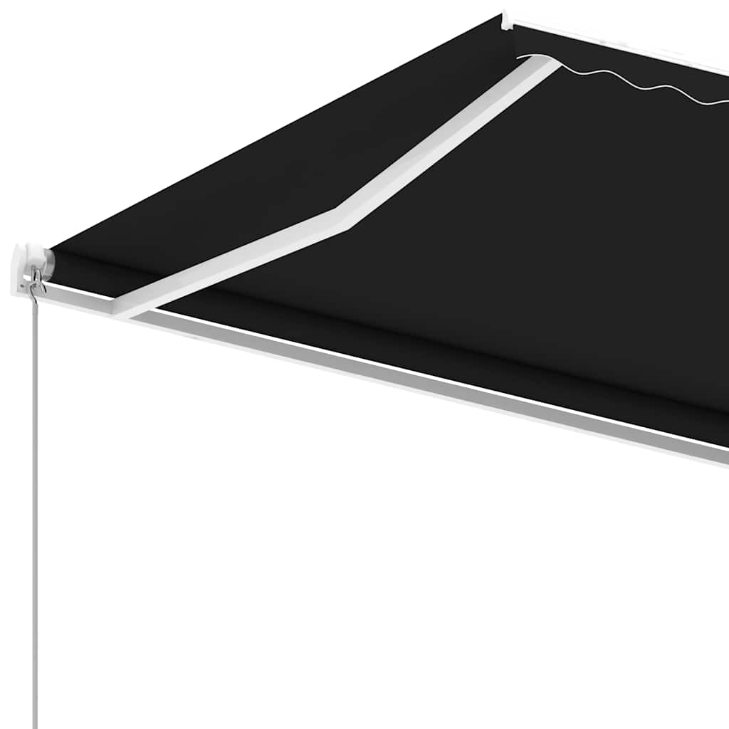 vidaXL Wolnostojąca, ręcznie zwijana markiza, 600x300 cm, antracytowa