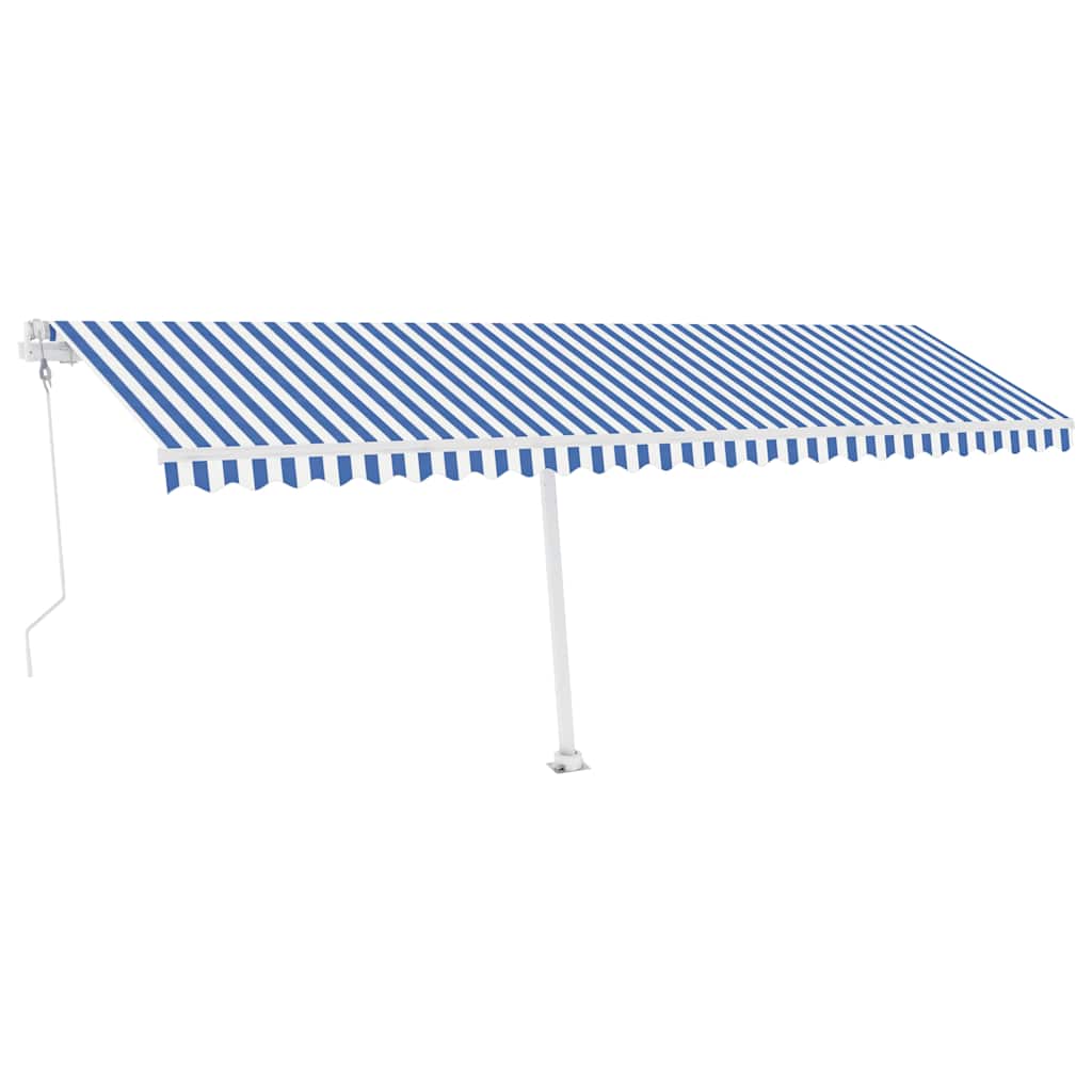 vidaXL Automatycznie zwijana markiza, LED i czujnik wiatru, 600x300 cm