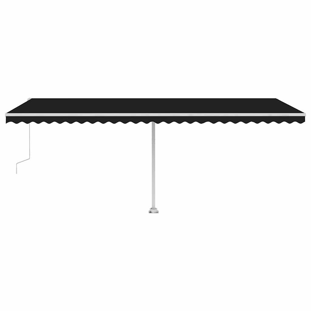 vidaXL Automatycznie zwijana markiza, LED i czujnik wiatru, 600x300 cm