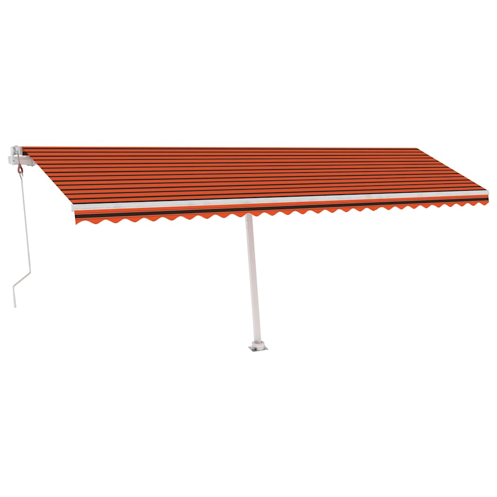 vidaXL Automatycznie zwijana markiza, LED i czujnik wiatru, 600x300 cm