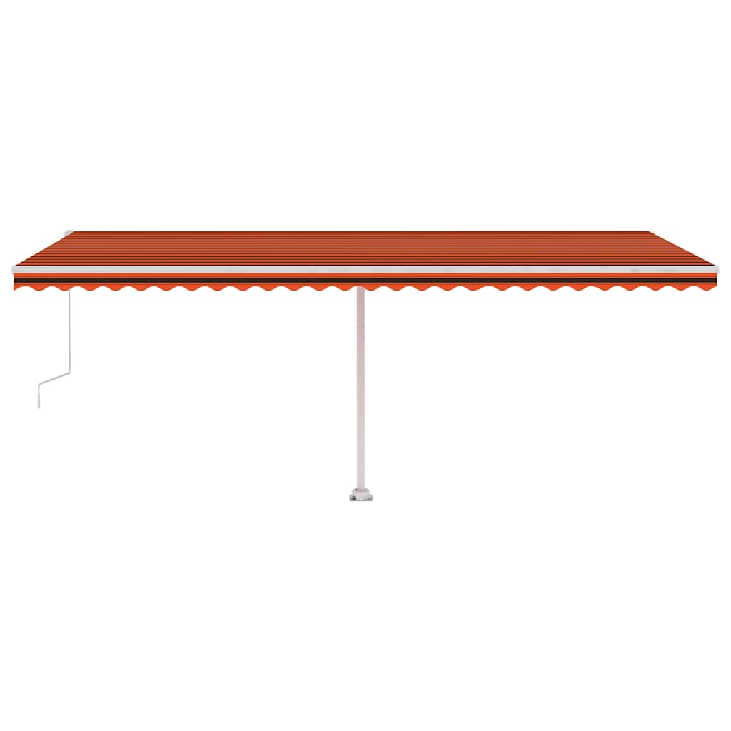 vidaXL Automatycznie zwijana markiza, LED i czujnik wiatru, 600x300 cm