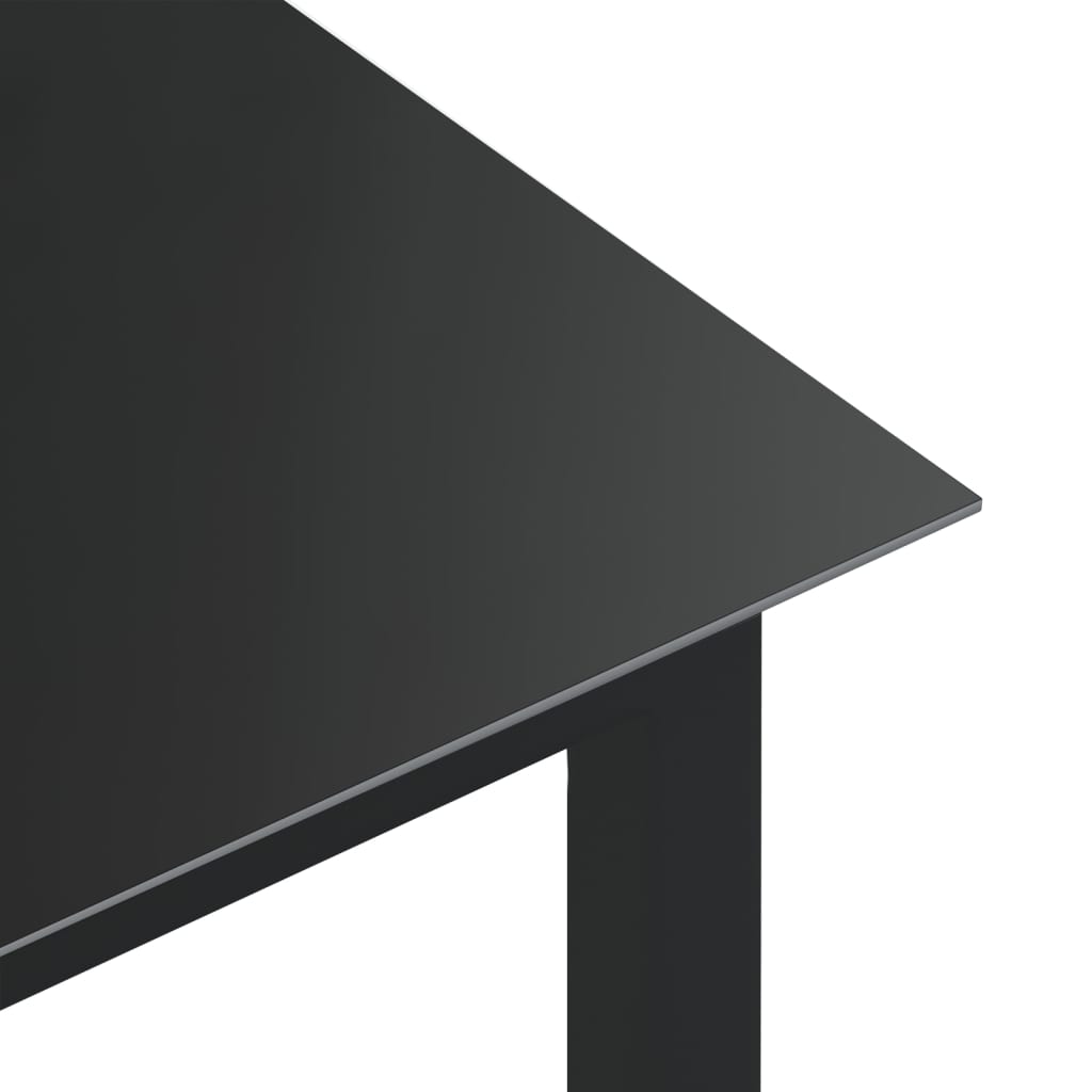 vidaXL 5-cz. zestaw mebli jadalnianych do ogrodu, aluminium, antracyt