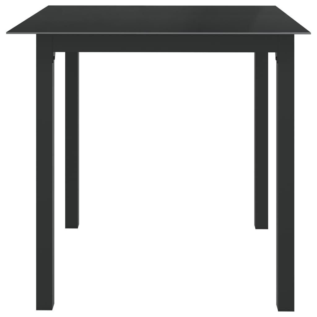 vidaXL 5-cz. zestaw mebli jadalnianych do ogrodu, aluminium, antracyt