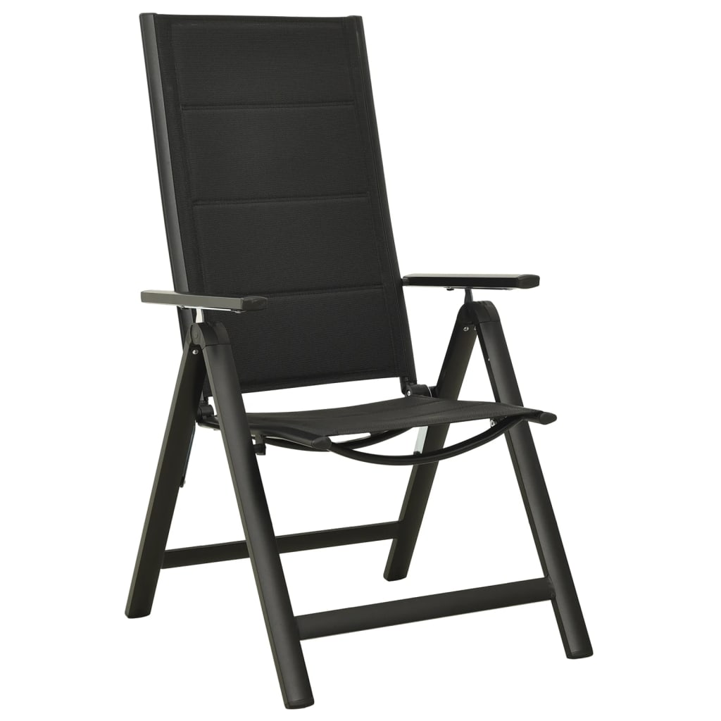 vidaXL 5-cz. zestaw mebli jadalnianych do ogrodu, aluminium, antracyt