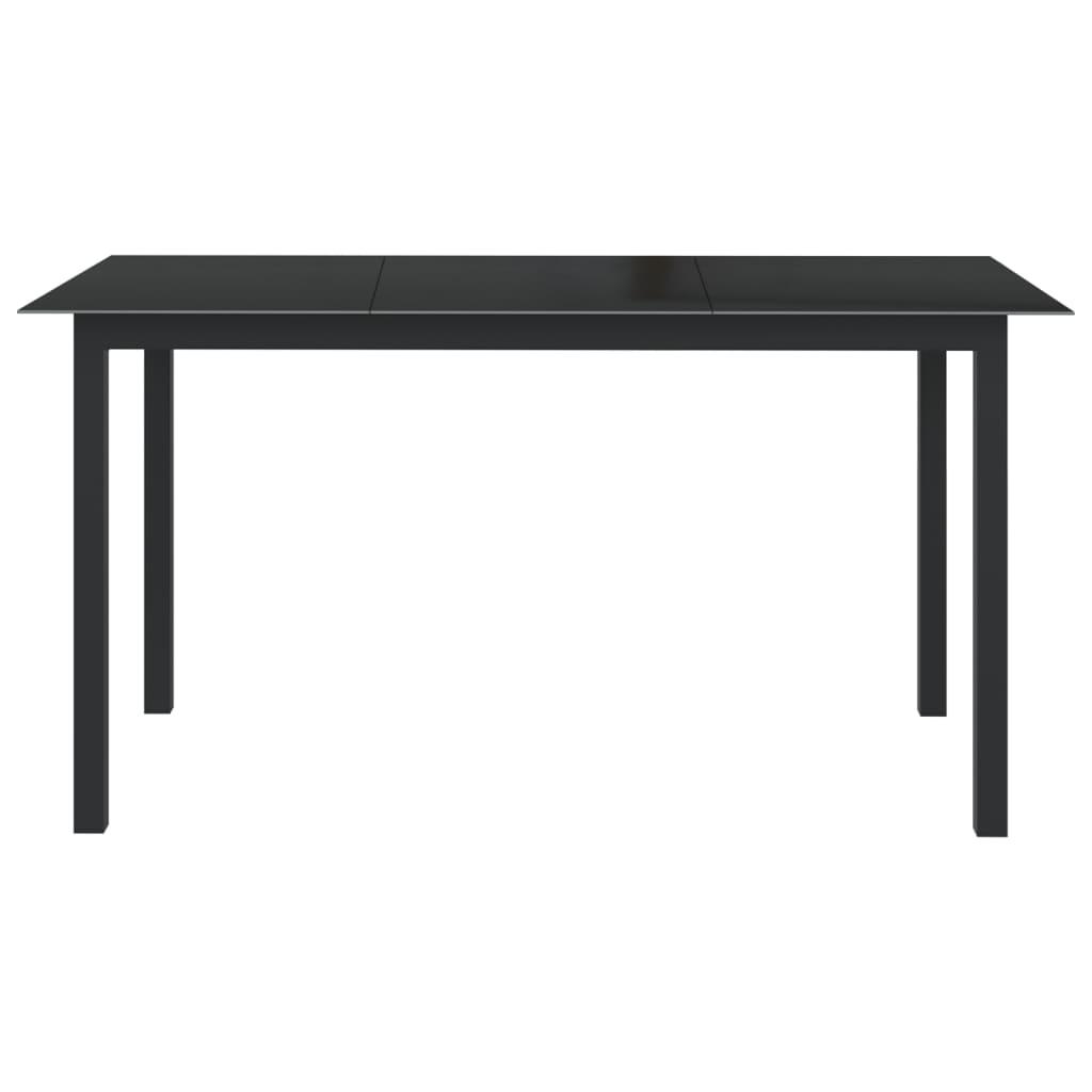 vidaXL 7-częściowy zestaw mebli ogrodowych, aluminium, antracytowy