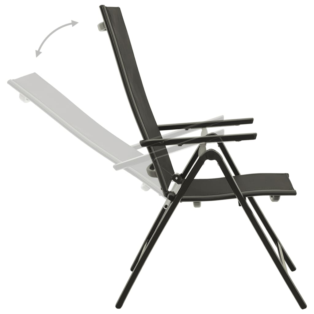 vidaXL 9-częściowy zestaw mebli ogrodowych, aluminium, antracytowy
