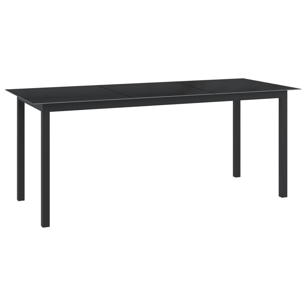 vidaXL 9-częściowy zestaw mebli ogrodowych, aluminium, antracytowy