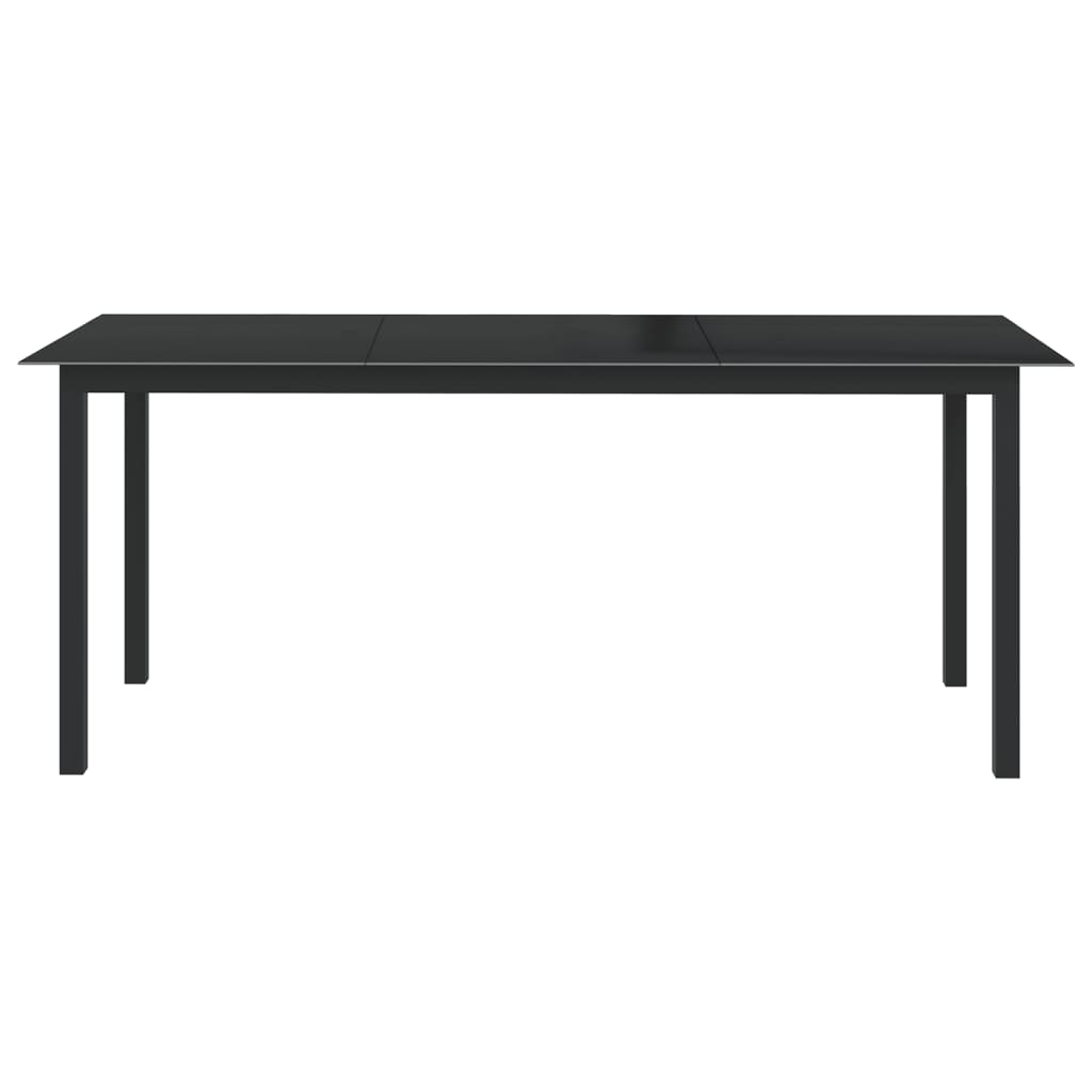 vidaXL 9-częściowy zestaw mebli ogrodowych, aluminium, antracytowy