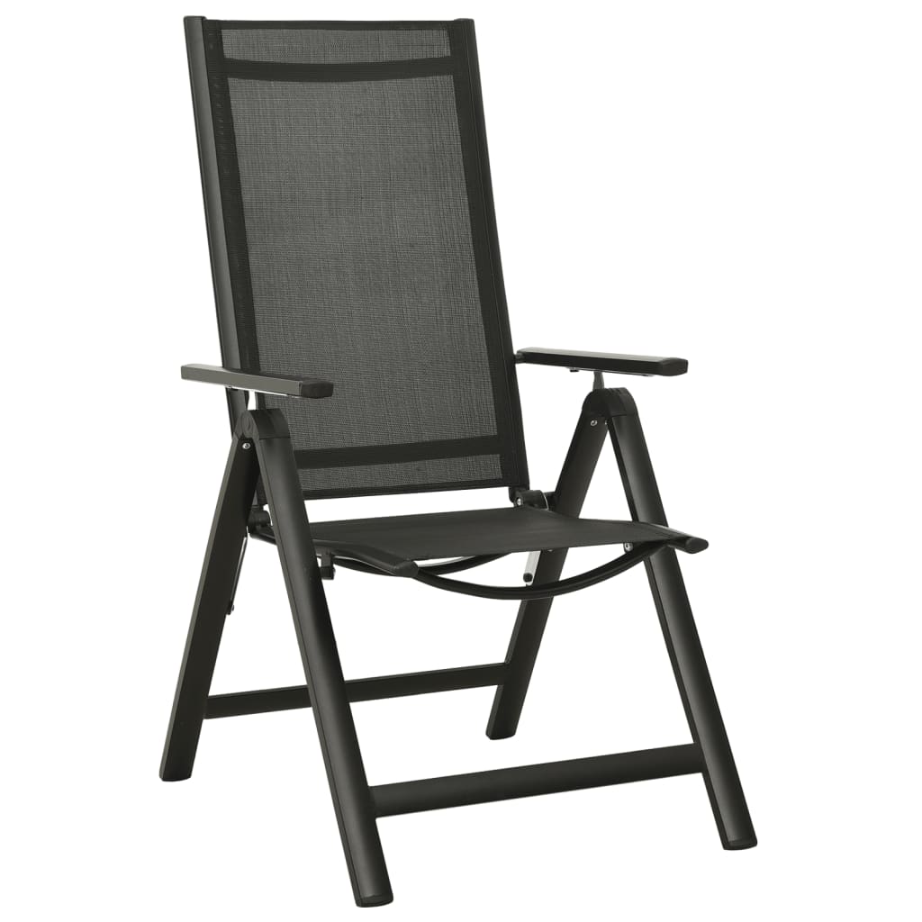 vidaXL 9-częściowy zestaw mebli ogrodowych, aluminium, antracytowy