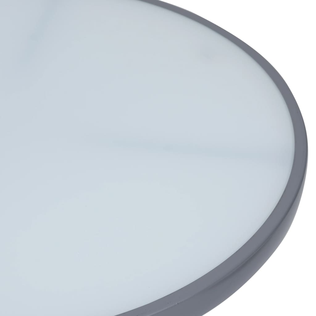 vidaXL 3-cz. zestaw mebli bistro, aluminium i textilene, srebrny