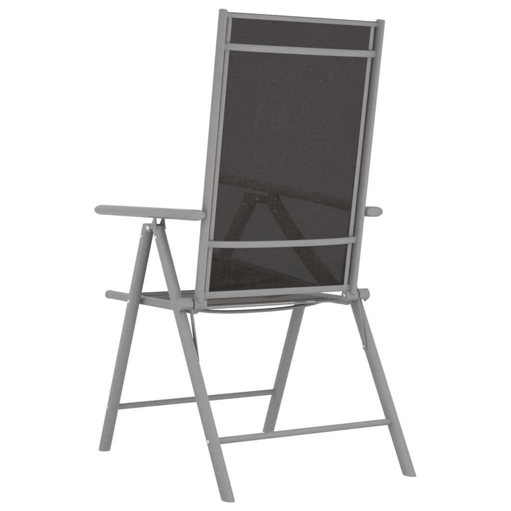 vidaXL 5-cz. zestaw mebli jadalnianych do ogrodu, aluminium/textilene