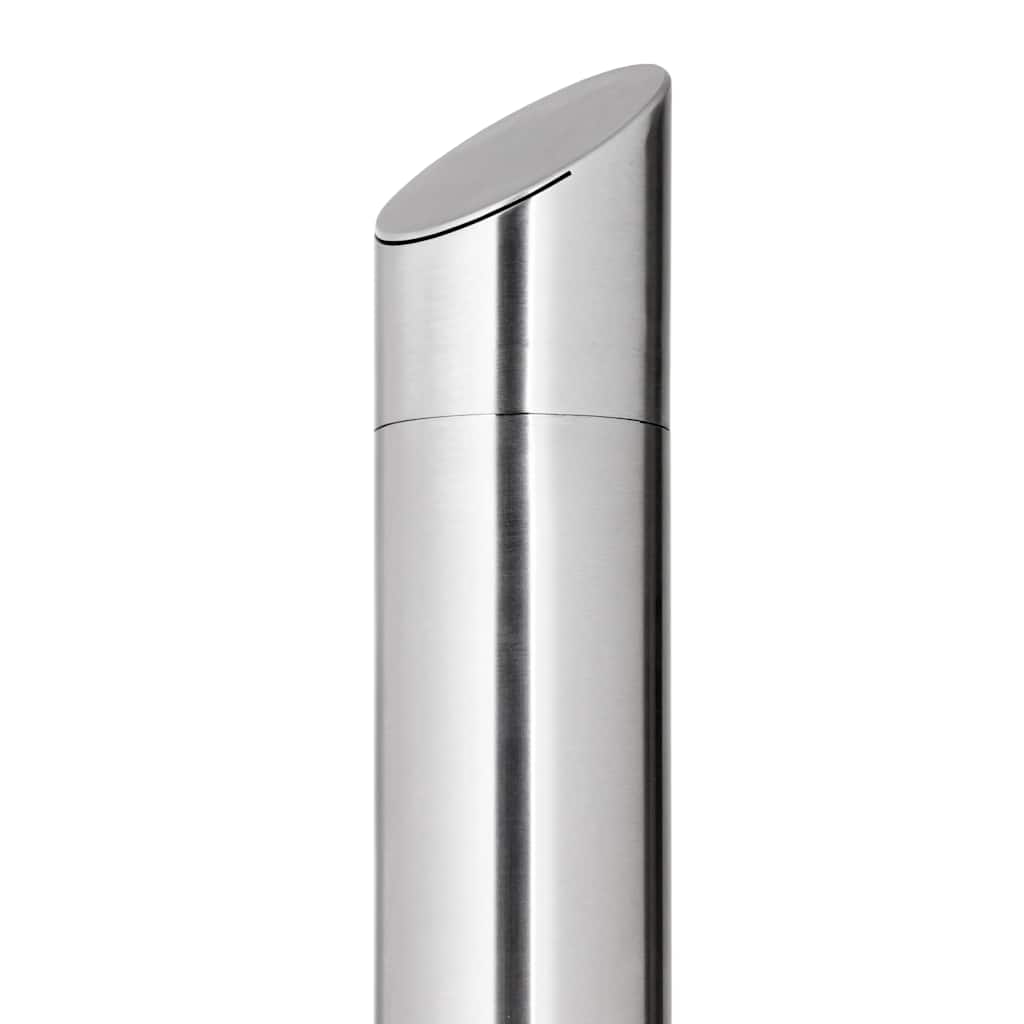vidaXL Prysznic ogrodowy z brązową podstawą, 225 cm, stal nierdzewna