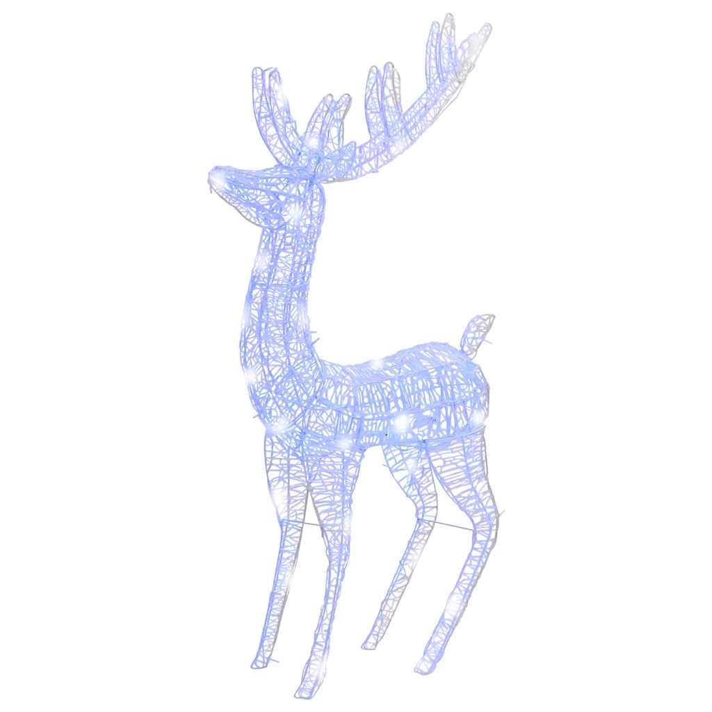 vidaXL Świąteczny renifer, akryl, 250 LED, 180 cm, niebieski