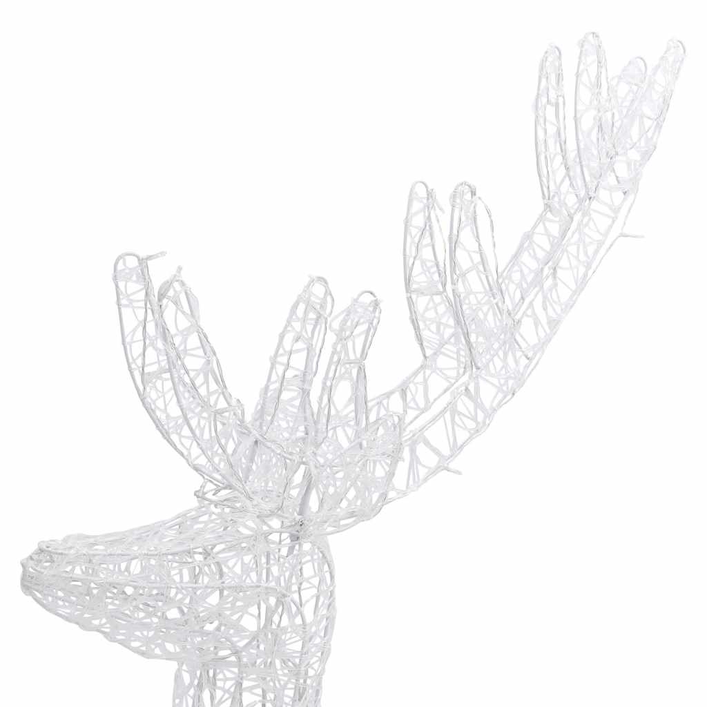 vidaXL Świąteczny renifer, akryl, 250 LED, 180 cm, niebieski