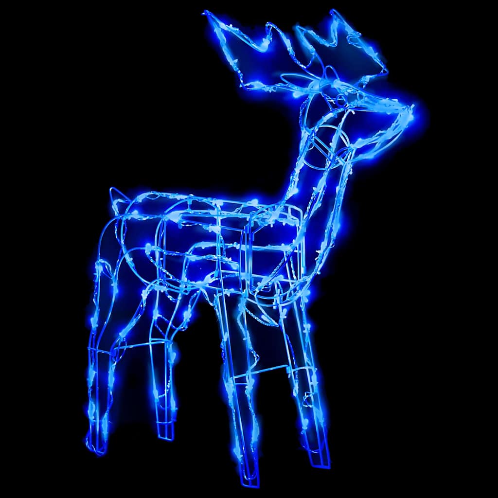 vidaXL 3 świąteczne renifery z lampek, 229 diod LED