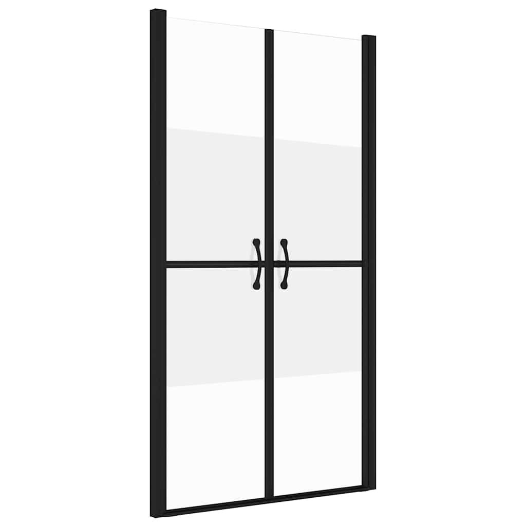 vidaXL Drzwi prysznicowe, szkło częściowo mrożone ESG, (98-101)x190 cm