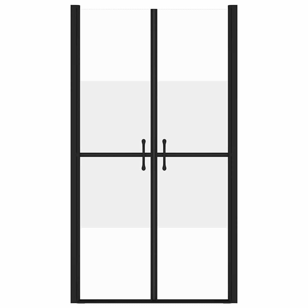 vidaXL Drzwi prysznicowe, szkło częściowo mrożone ESG, (98-101)x190 cm