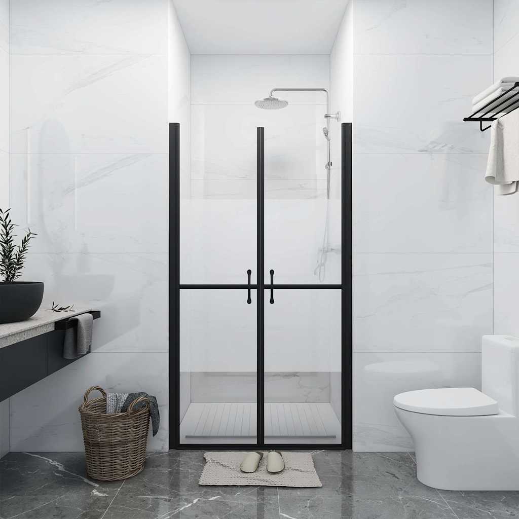 vidaXL Drzwi prysznicowe, szkło częściowo mrożone ESG, (98-101)x190 cm