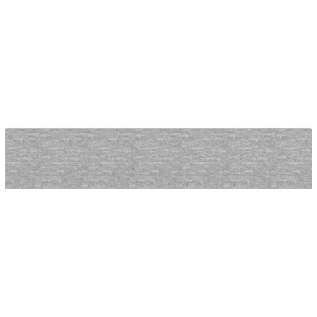 vidaXL Półki ścienne, 2 szt., szarość betonu, 120 x 23,5 x 3,8 cm, MDF