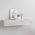 vidaXL Półka ścienna z szufladą, szarość betonu, 60x23,5x10 cm, MDF