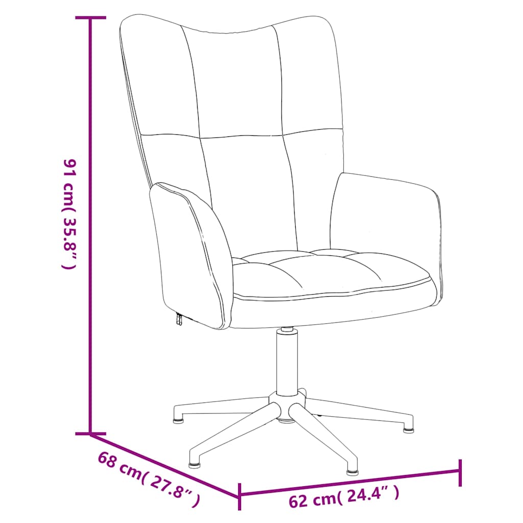 vidaXL Fotel, czarny, obity aksamitem