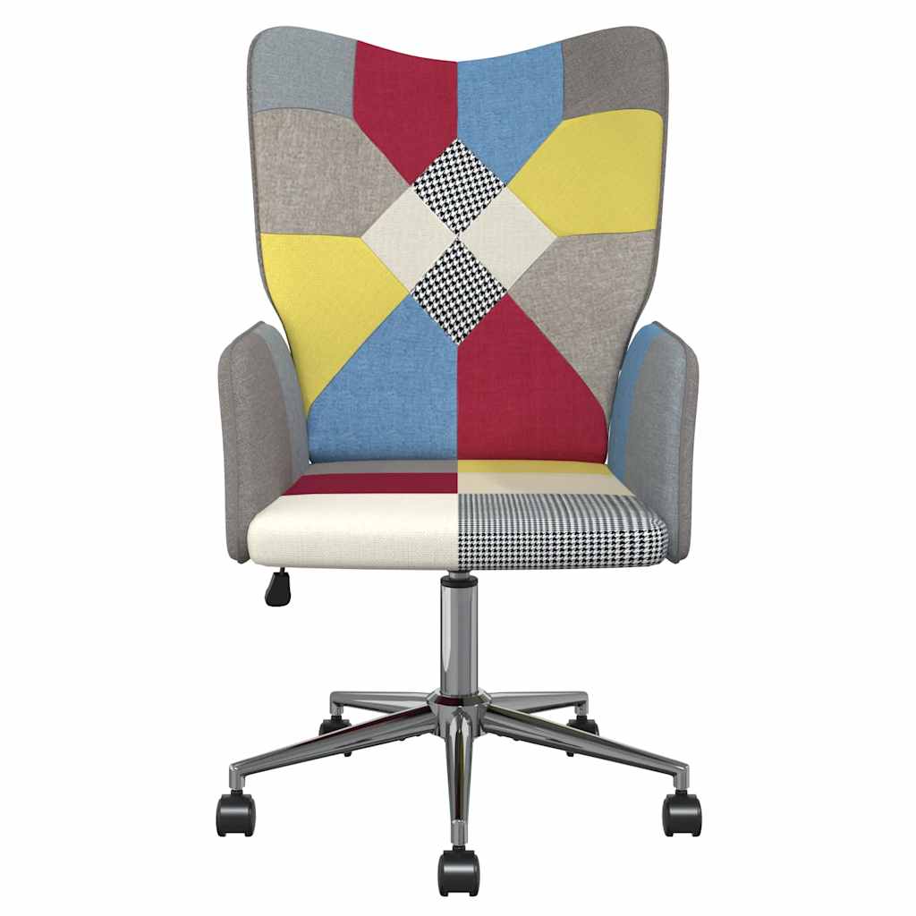 vidaXL Fotel, patchwork, obity tkaniną