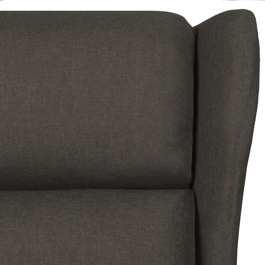 vidaXL Fotel rozkładany, kolor taupe, obity tkaniną